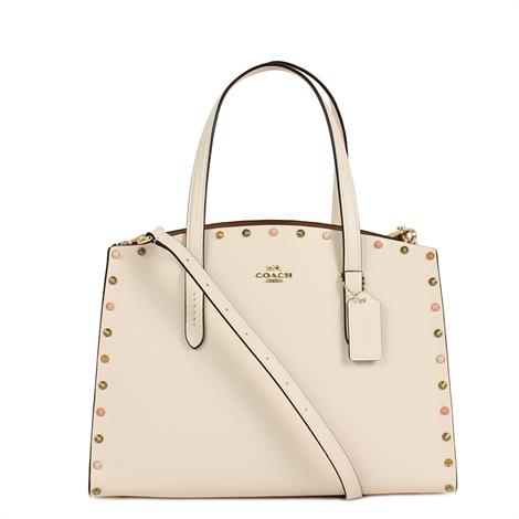 coach charlie carryall with crystal rivets