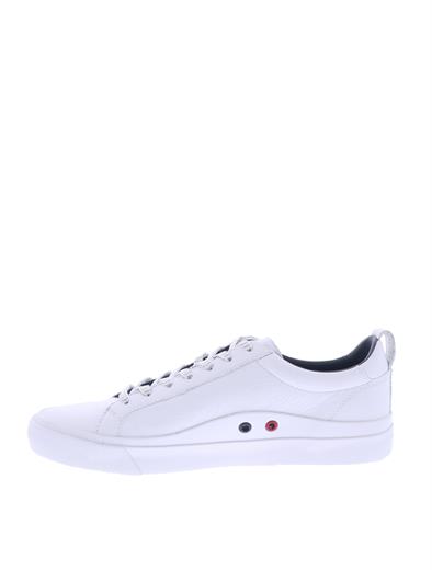 tommy hilfiger flag detail leather