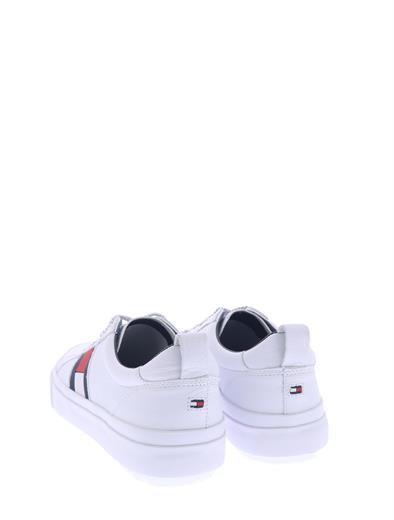 tommy hilfiger flag detail leather